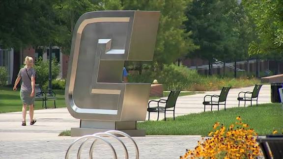 Power C sculpture on the University of Tennessee at Chattanooga campus